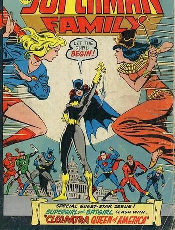 Supergirl vs. Cleopatra of the Potomac. Art by Ernie Chan (a.k.a. Ernie Chua) and Jose Luis Garcia-Lopez, 1975.